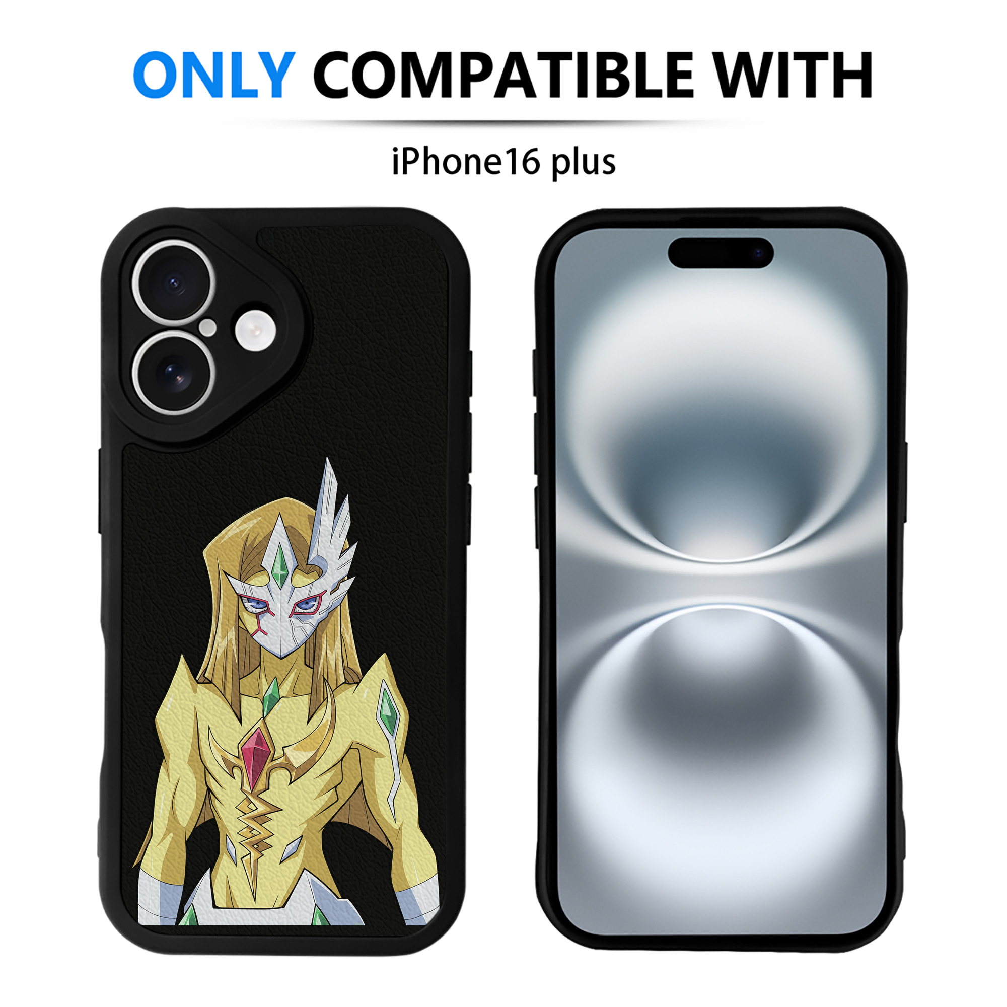 （画像用） 遊☆戯☆王 Yu-Gi-Oh! 【iPhone 16シリーズ対応】シリコンスマホケース（レザー調） 材質：シリコン